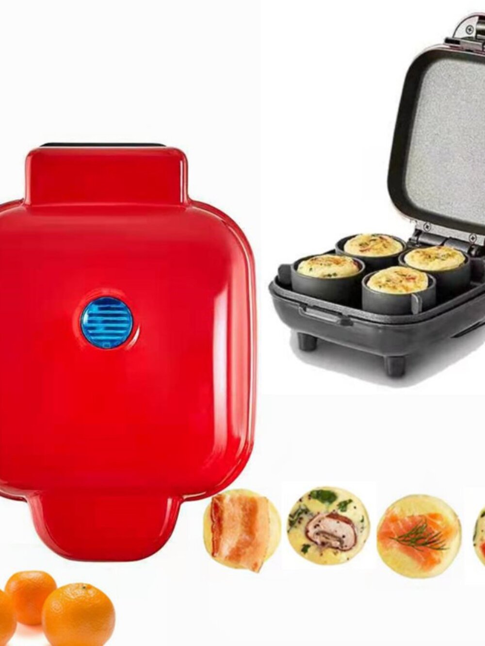 Electric Egg Bite Cooker – Effortless Protein Bites, Compact & Portable, Slip